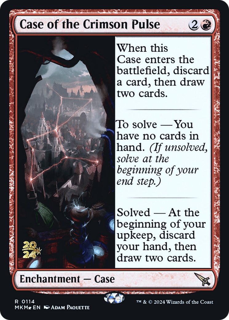{R} Case of the Crimson Pulse [Murders at Karlov Manor Prerelease Promos][PR MKM 114]