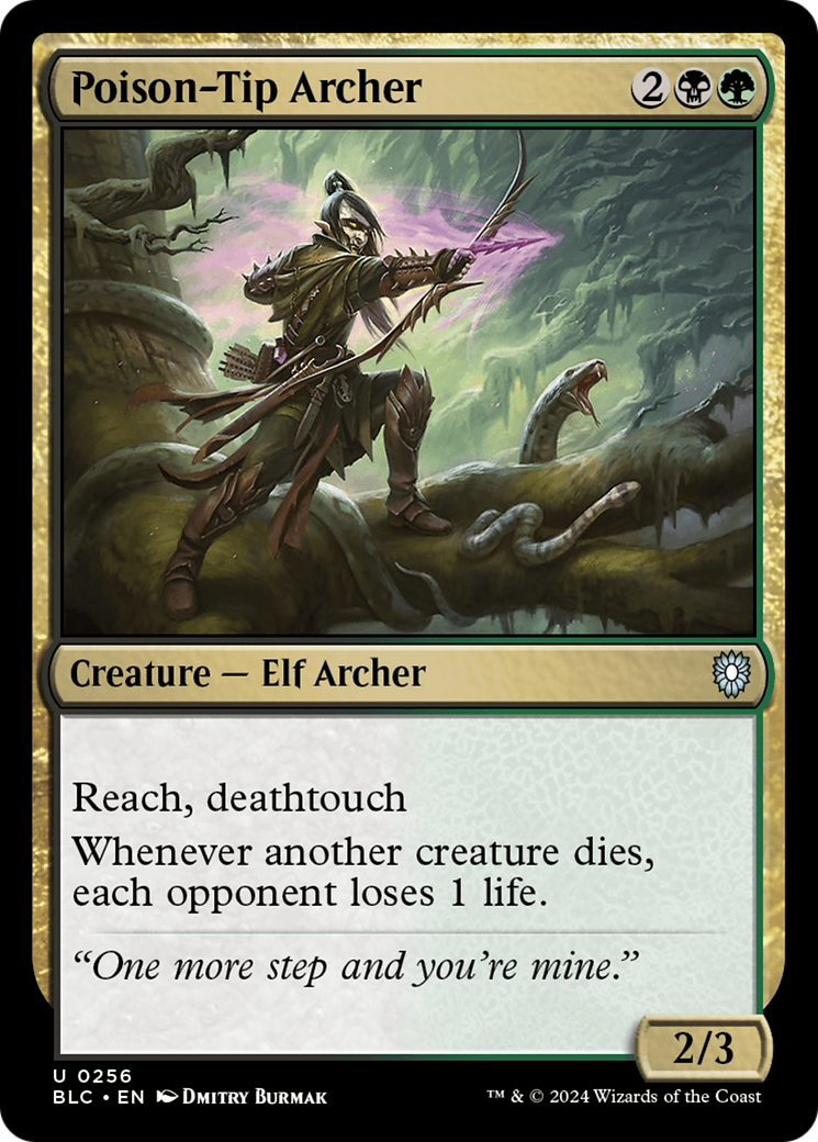 {C} Poison-Tip Archer [Bloomburrow Commander][BLC 256]
