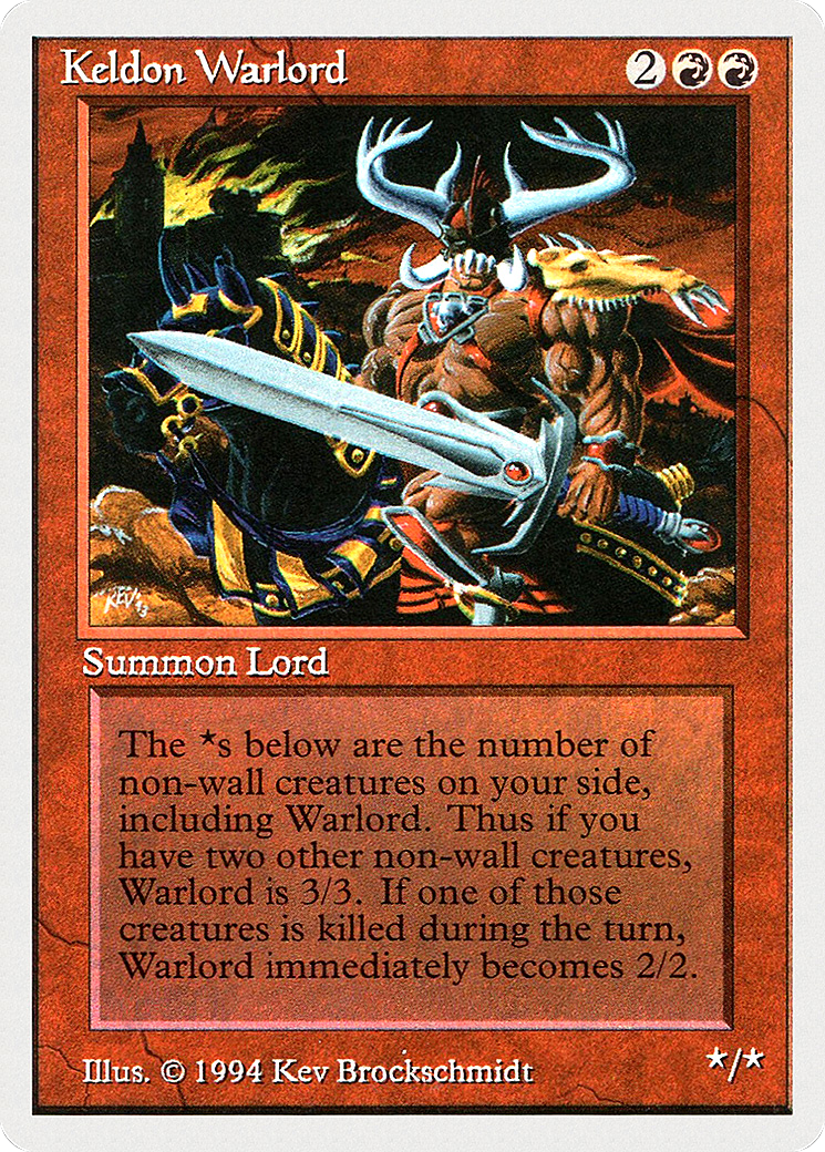 {C} Keldon Warlord [Summer Magic / Edgar][SUM 160]