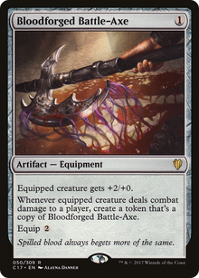 {R} Bloodforged Battle-Axe [Commander 2017][C17 050] - Misty Mountain Games