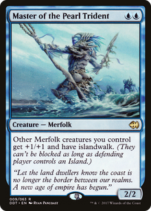 {R} Master of the Pearl Trident [Duel Decks: Merfolk vs. Goblins][DDT 009] - Misty Mountain Games
