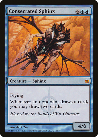 {R} Consecrated Sphinx [Mirrodin Besieged][MBS 021]