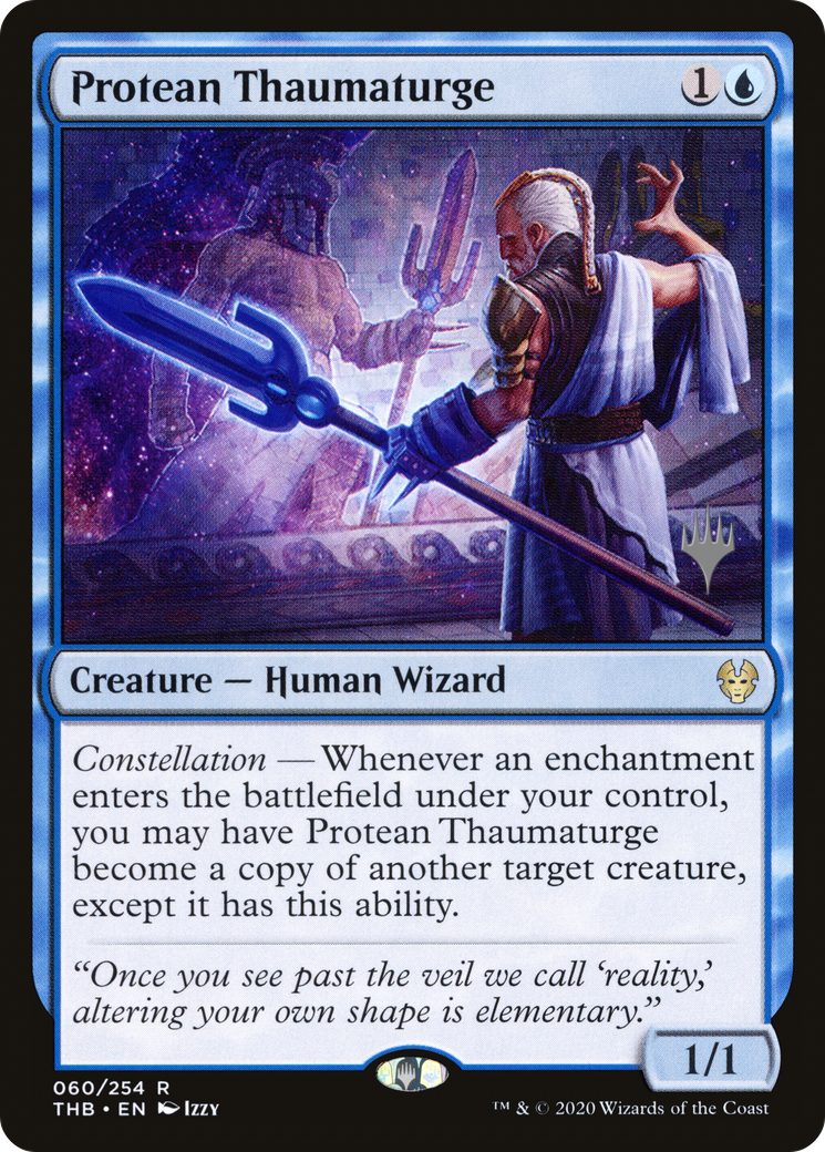 {R} Protean Thaumaturge (Promo Pack) [Theros Beyond Death Promos][PP THB 060]
