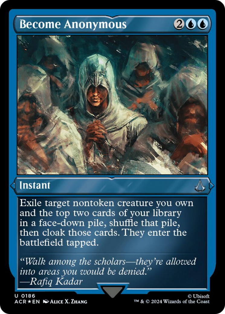 {C} Become Anonymous (Foil Etched) [Assassin's Creed][ACR 186]