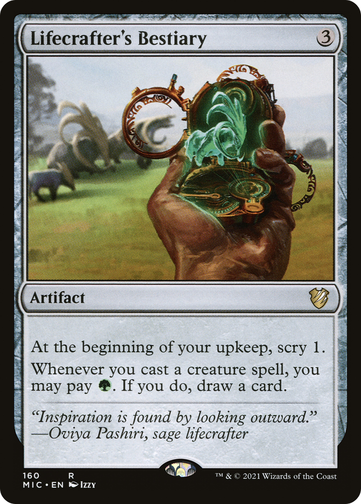 {R} Lifecrafter's Bestiary [Innistrad: Midnight Hunt Commander][MIC 160]
