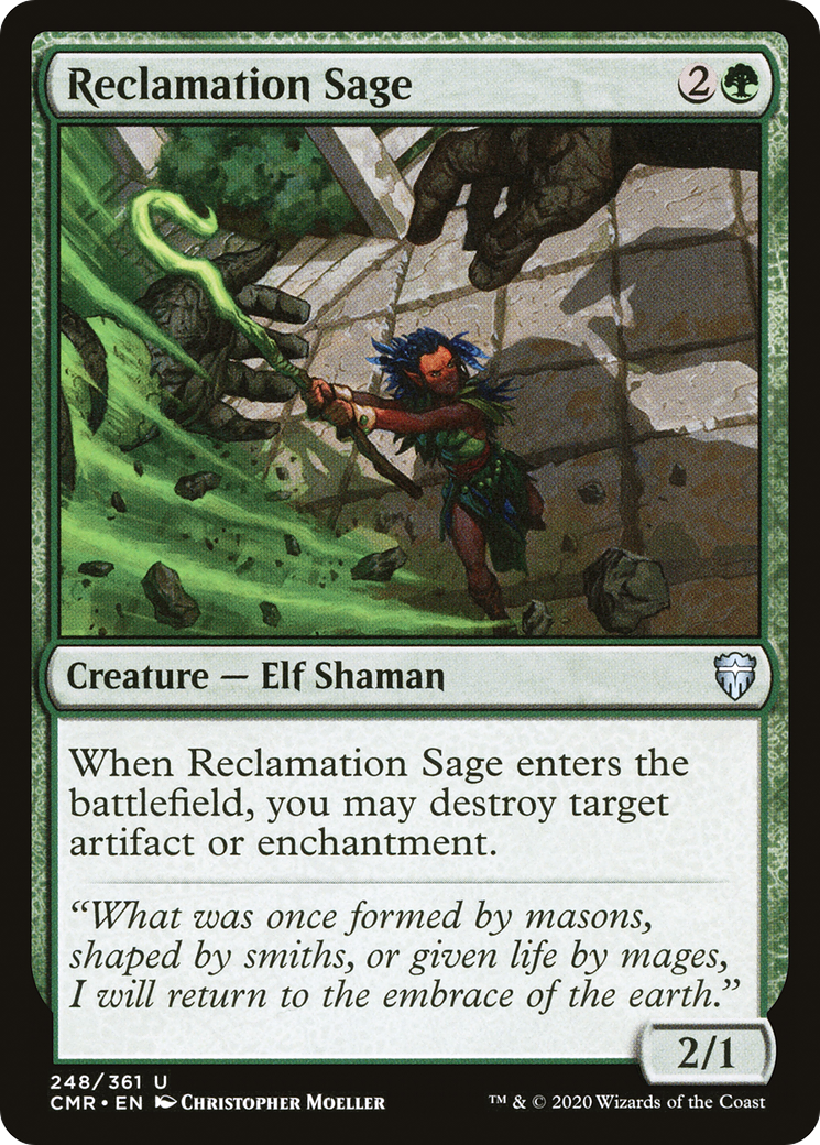 {C} Reclamation Sage (248) [Commander Legends][CMR 248]