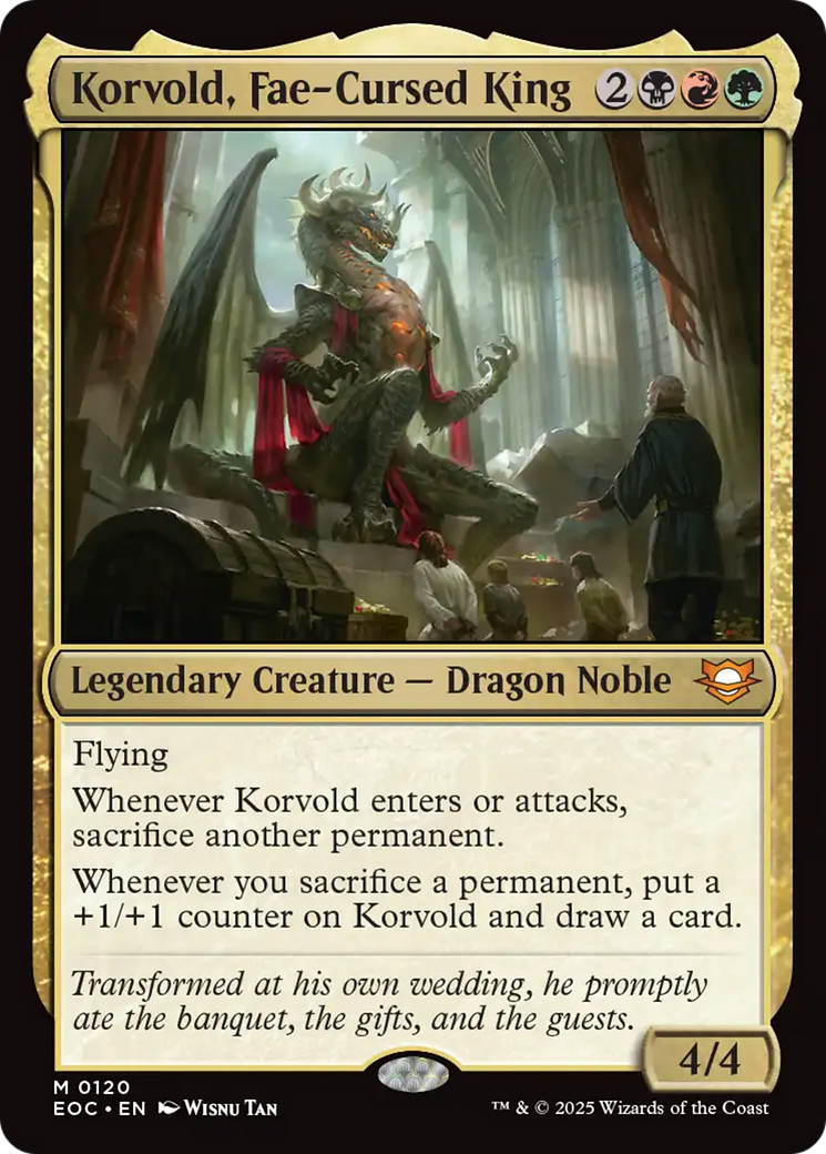 {R} Korvold, Fae-Cursed King [Edge of Eternities Commander][EOC 120]