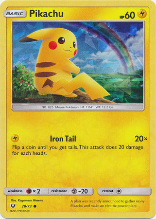 [PKM] Pikachu (28/73) (Cracked Ice Holo) [Miscellaneous Cards & Products]