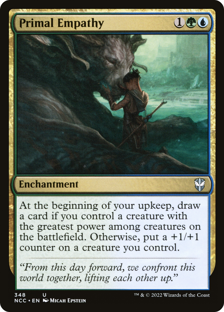 {C} Primal Empathy [Streets of New Capenna Commander][NCC 348]