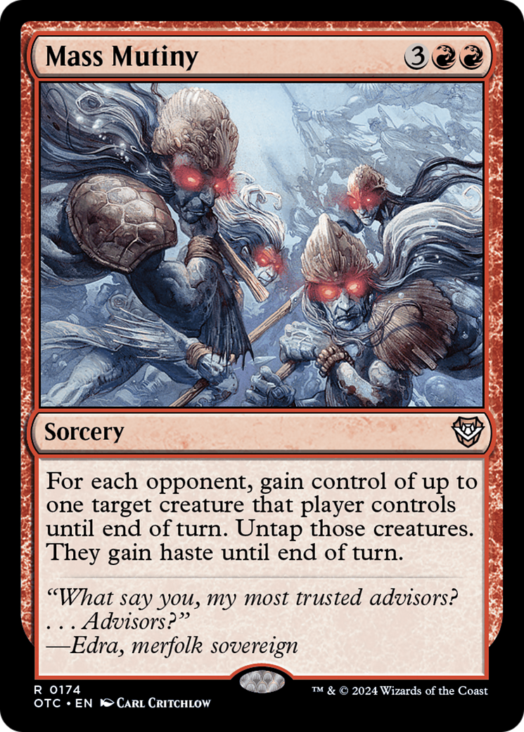 {R} Mass Mutiny [Outlaws of Thunder Junction Commander][OTC 174]