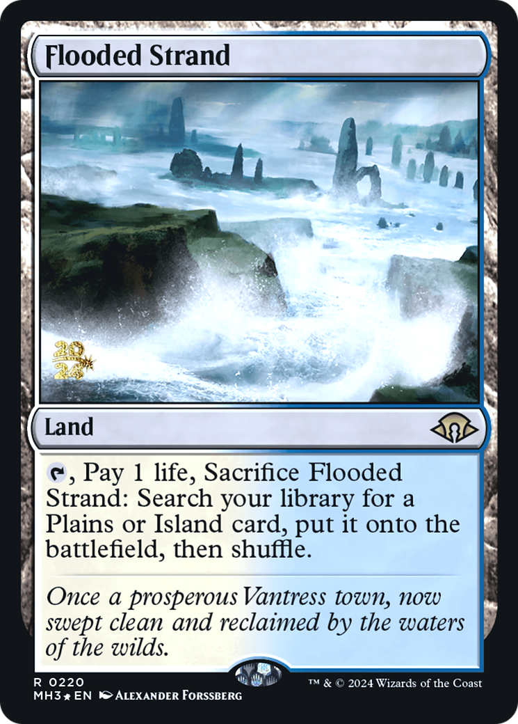 {R} Flooded Strand [Modern Horizons 3 Prerelese Promos][PR PMH3 220]