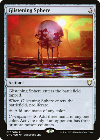 {R} Glistening Sphere [Phyrexia: All Will Be One Commander][ONC 020]