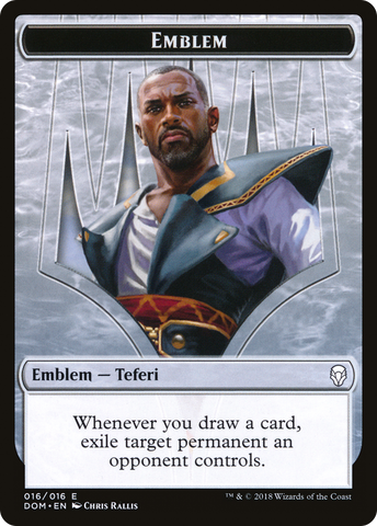 {T} Teferi, Hero of Dominaria Emblem [Dominaria Tokens][TDOM 016]