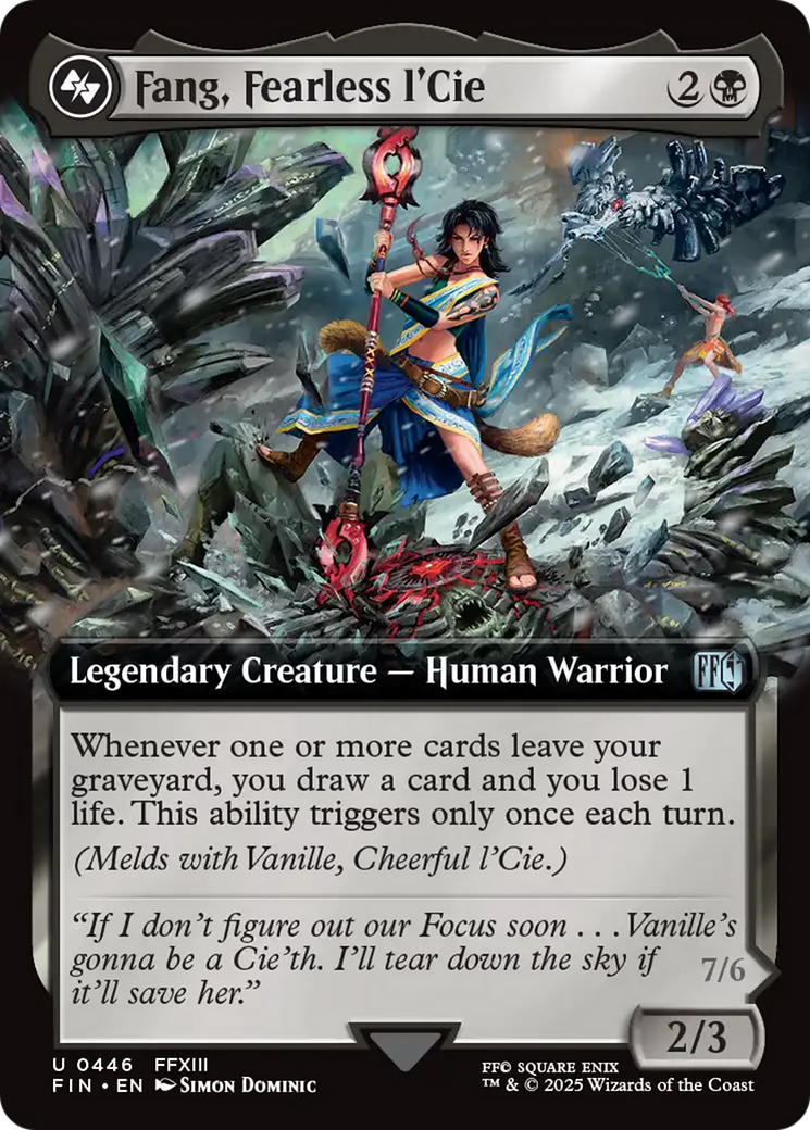 {@C} Fang, Fearless l'Cie (Extended Art) [FINAL FANTASY][FIN 446]