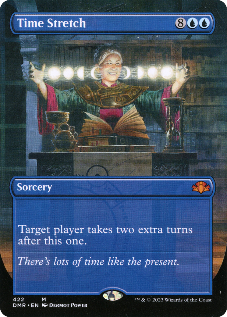 {R} Time Stretch (Borderless Alternate Art) [Dominaria Remastered][DMR 422] - Misty Mountain Games