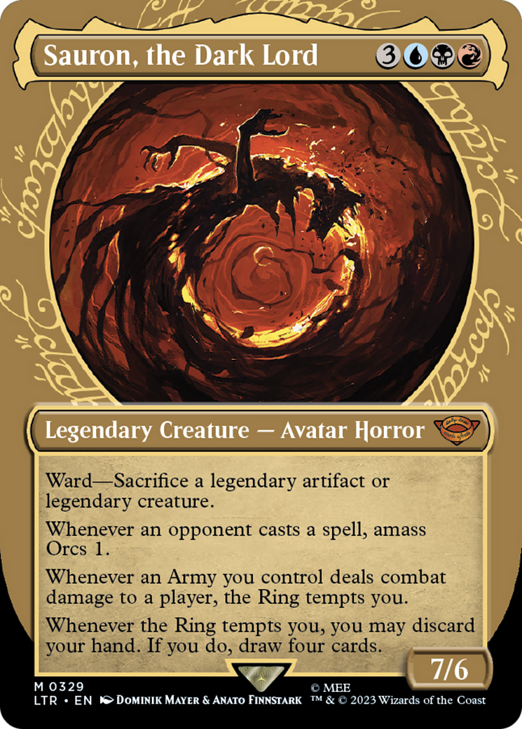 {R} Sauron, the Dark Lord (Showcase Ring Frame) [The Lord of the Rings: Tales of Middle-Earth][LTR 329]