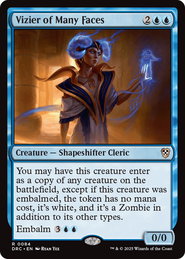 {R} Vizier of Many Faces [Aetherdrift Commander][DRC 084]