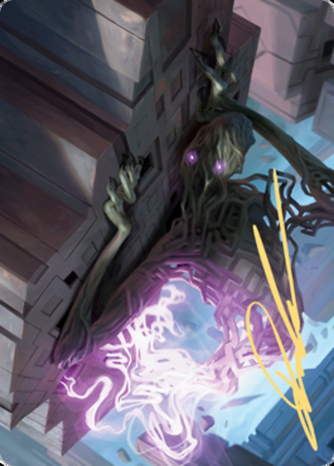 {A} Skyclave Shade Art Card (Gold-Stamped Signature) [Zendikar Rising Art Series][AZNR 061]