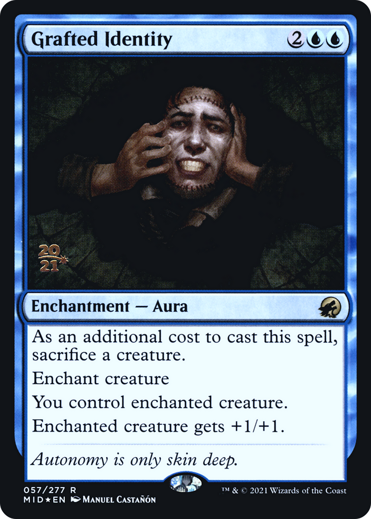 {R} Grafted Identity [Innistrad: Midnight Hunt Prerelease Promos][PR MID 057]
