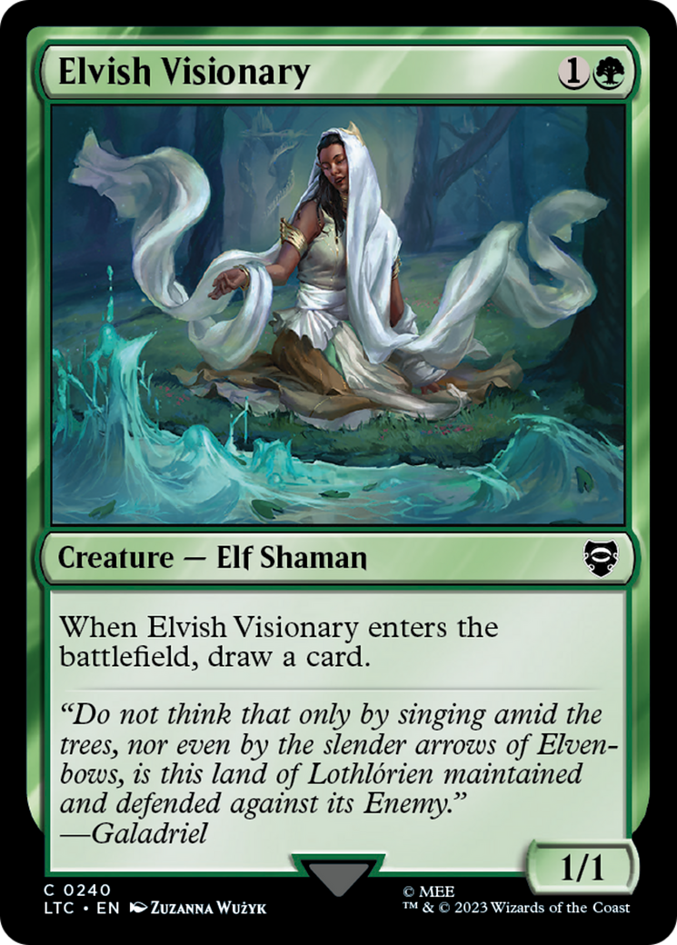 {C} Elvish Visionary [The Lord of the Rings: Tales of Middle-Earth Commander][LTC 240]