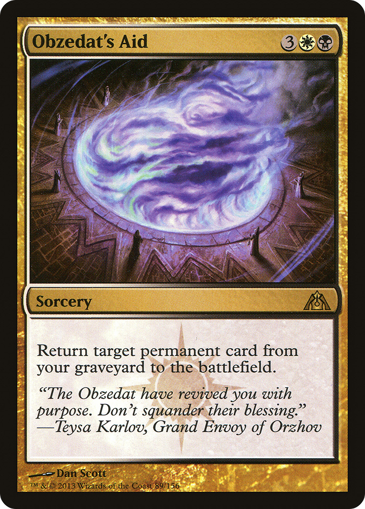 {R} Obzedat's Aid [Dragon's Maze][DGM 089]