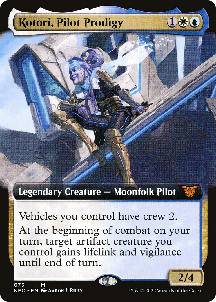 {R} Kotori, Pilot Prodigy (Extended Art) [Kamigawa: Neon Dynasty Commander][NEC 075]