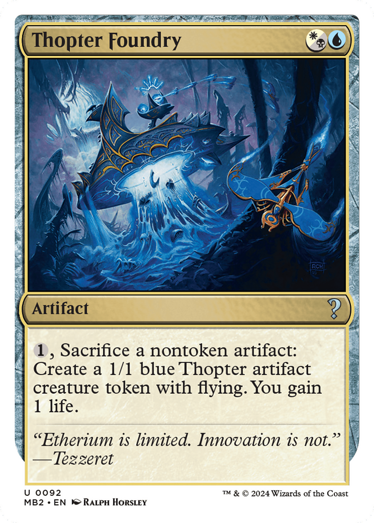 {C} Thopter Foundry (White Border) [Mystery Booster 2][MB2 092]