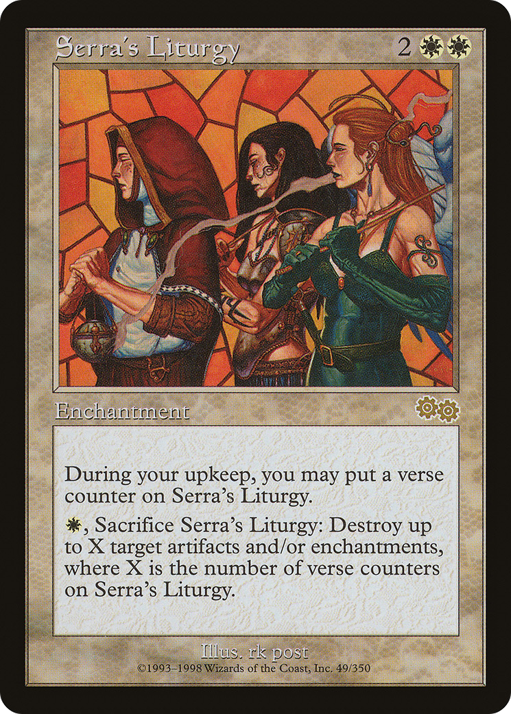 {R} Serra's Liturgy [Urza's Saga][USG 049] - Misty Mountain Games