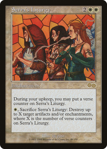 {R} Serra's Liturgy [Urza's Saga][USG 049]