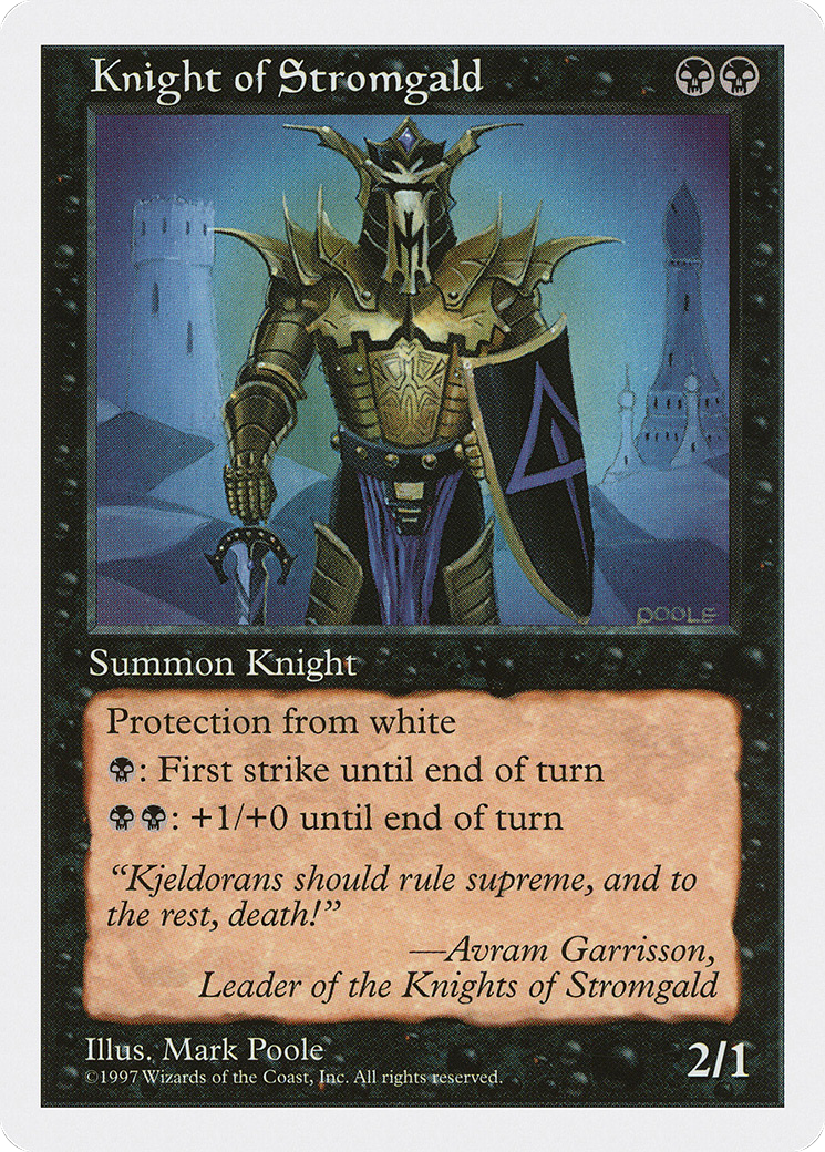 {C} Knight of Stromgald [Fifth Edition][5ED 171]
