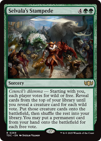 {R} Selvala's Stampede [Tarkir: Dragonstorm Commander][TDC 269]