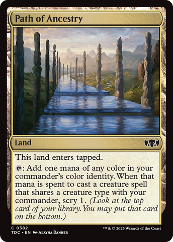 {C} Path of Ancestry [Tarkir: Dragonstorm Commander][TDC 382]