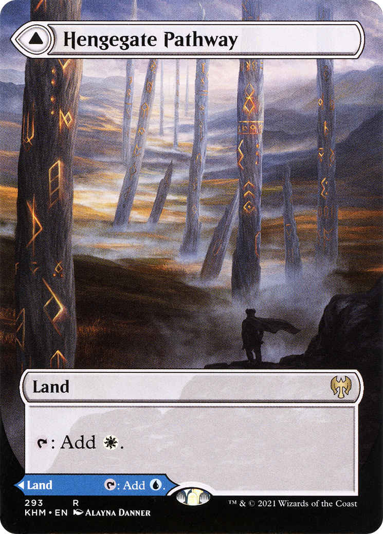 {R} Hengegate Pathway // Mistgate Pathway (Borderless Alternate Art) [Kaldheim][KHM 293]