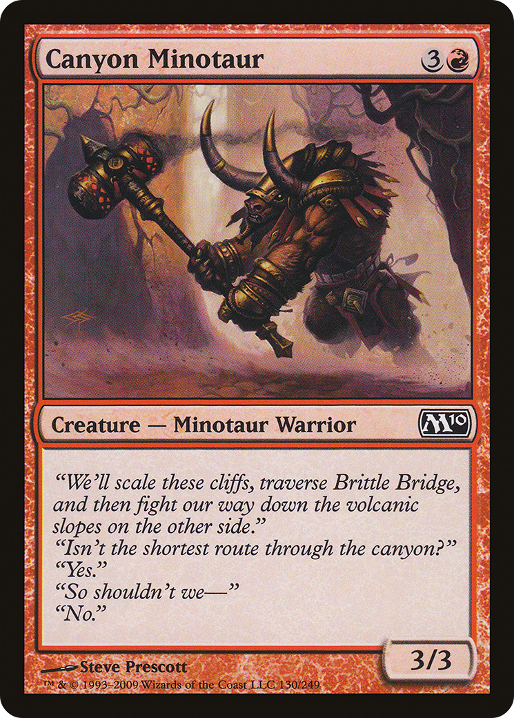 {C} Canyon Minotaur [Magic 2010][M10 130]