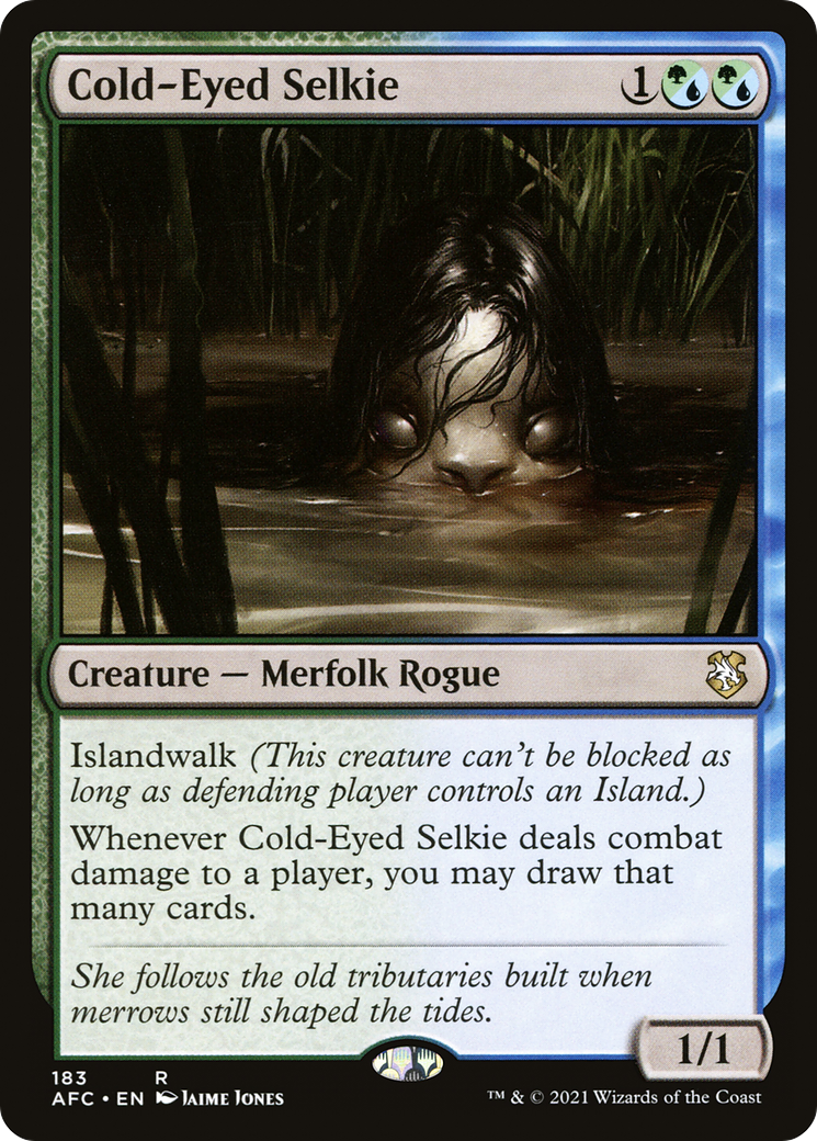 {R} Cold-Eyed Selkie [Dungeons & Dragons: Adventures in the Forgotten Realms Commander][AFC 183]