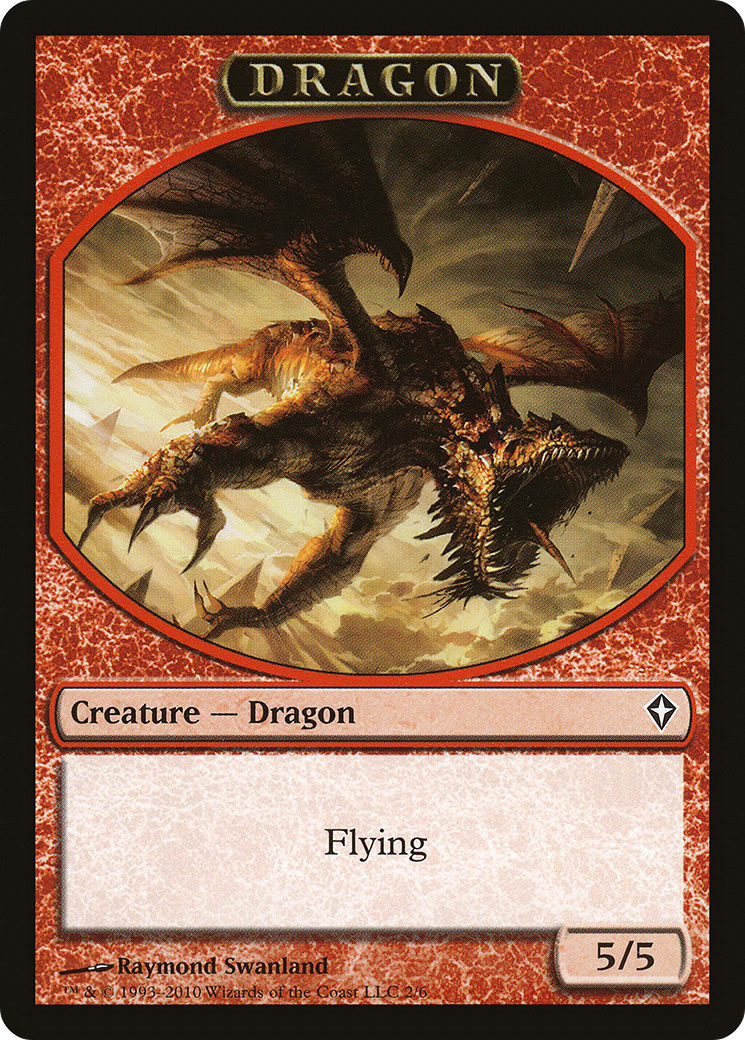{T} Dragon Token [Worldwake Tokens][TWWK 002]
