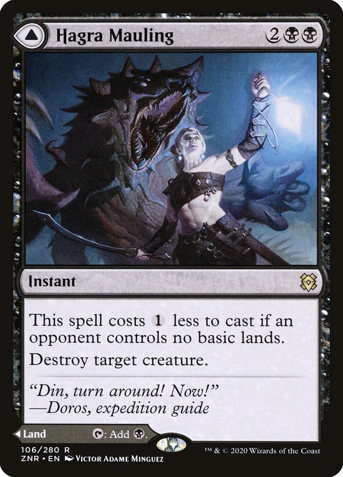 {R} Hagra Mauling // Hagra Broodpit [Zendikar Rising][ZNR 106]