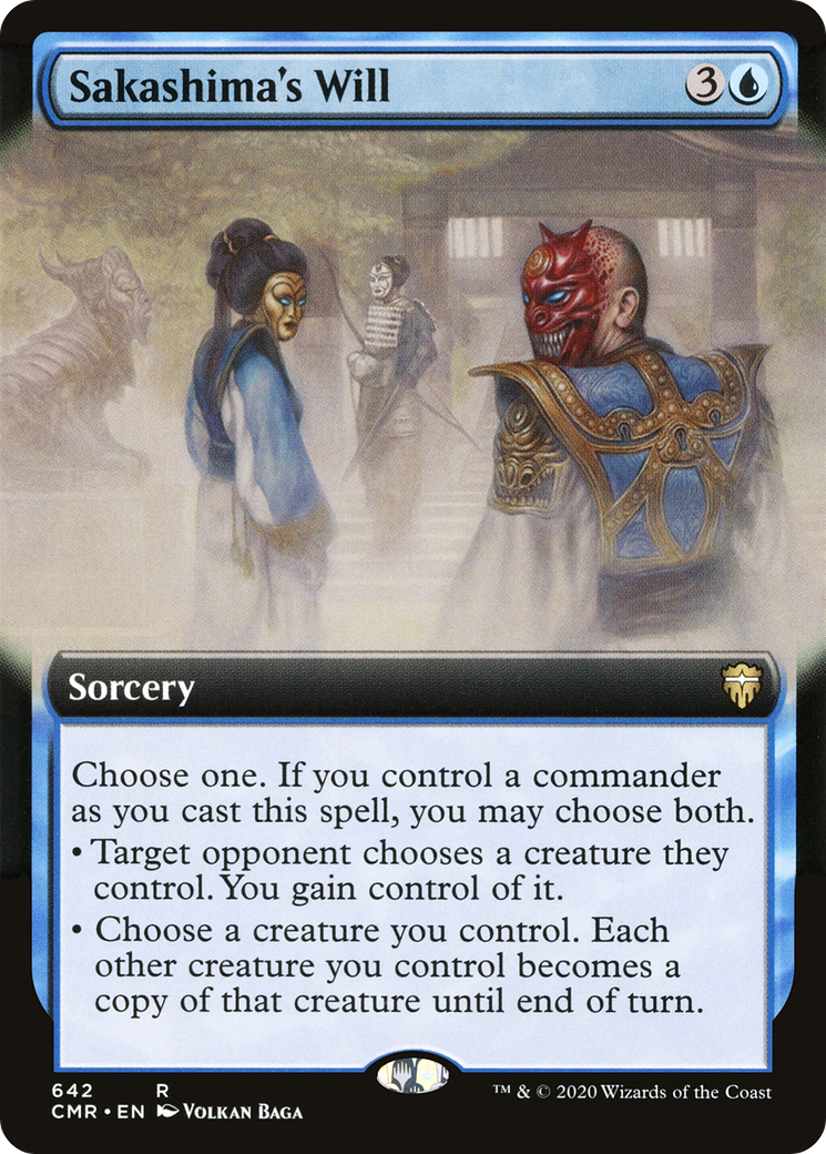 {R} Sakashima's Will (Extended Art) [Commander Legends][CMR 642]