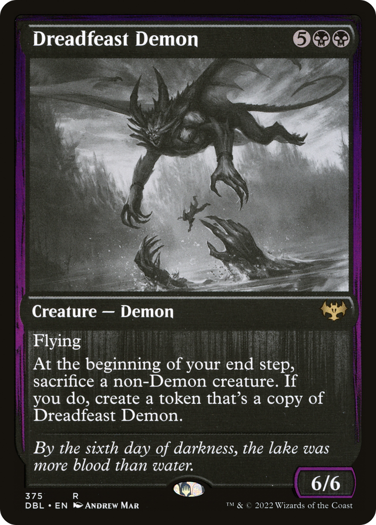 {R} Dreadfeast Demon [Innistrad: Double Feature][DBL 375]