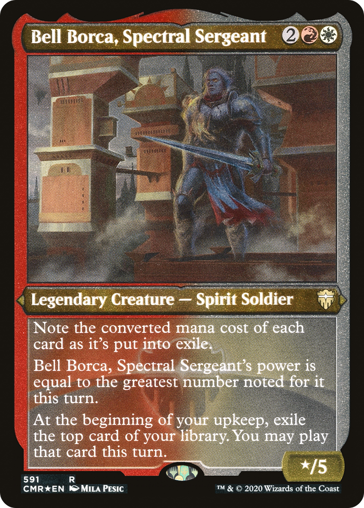 {R} Bell Borca, Spectral Sergeant (Etched) [Commander Legends][CMR 591]