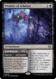{R} Promise of Aclazotz // Foul Rebirth [The Lost Caverns of Ixalan Commander][LCC 084]