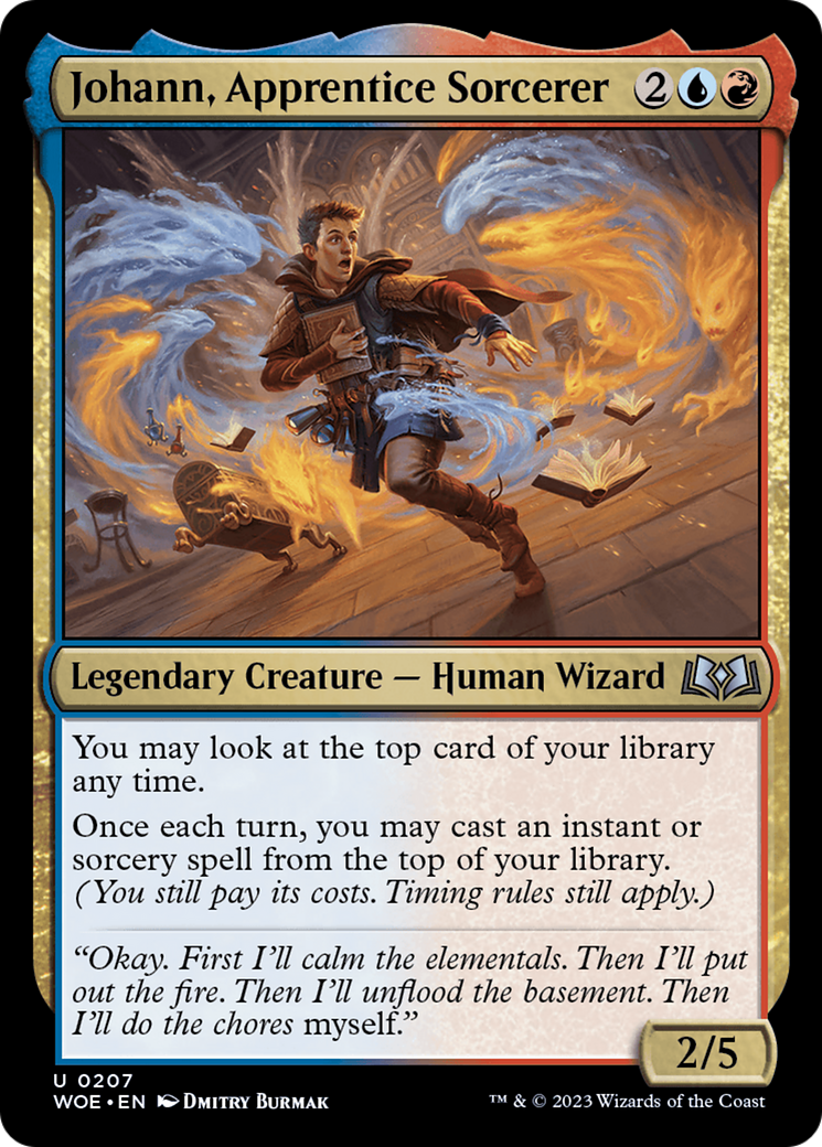 {@C} Johann, Apprentice Sorcerer [Wilds of Eldraine][WOE 207]