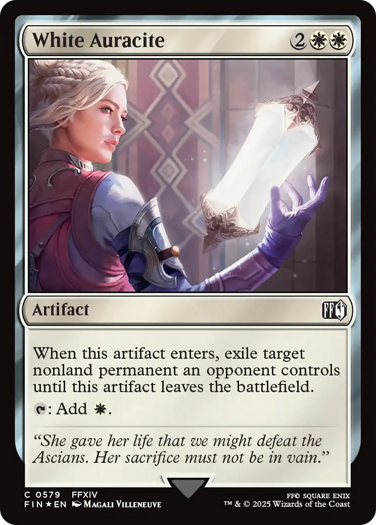 {@C} White Auracite (Surge Foil) [FINAL FANTASY][FIN 579]