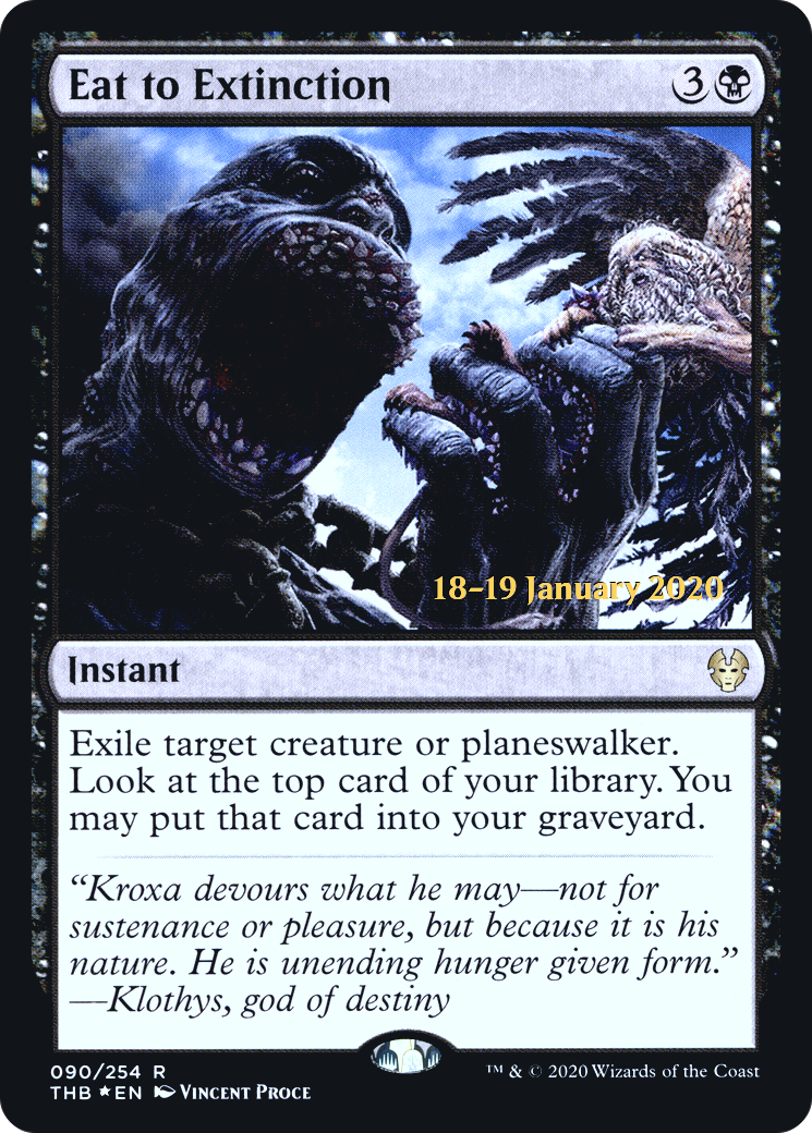{R} Eat to Extinction [Theros Beyond Death Prerelease Promos][PR THB 090]