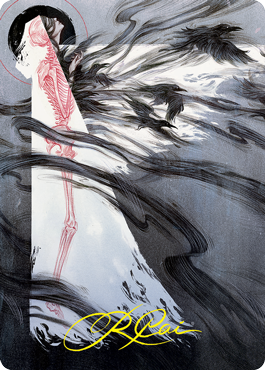{A} Tendrils of Agony Art Card (Gold-Stamped Signature) [Strixhaven: School of Mages Art Series][GS ASTX 073]