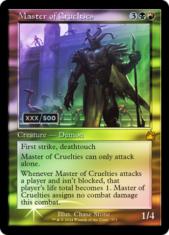 {R} Master of Cruelties (Retro) (Serialized) [Ravnica Remastered][SR RVR 373]