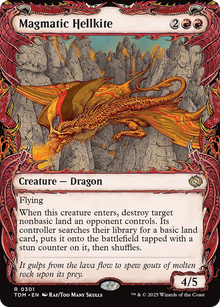 {@R} Magmatic Hellkite (Showcase) [Tarkir: Dragonstorm][TDM 301]