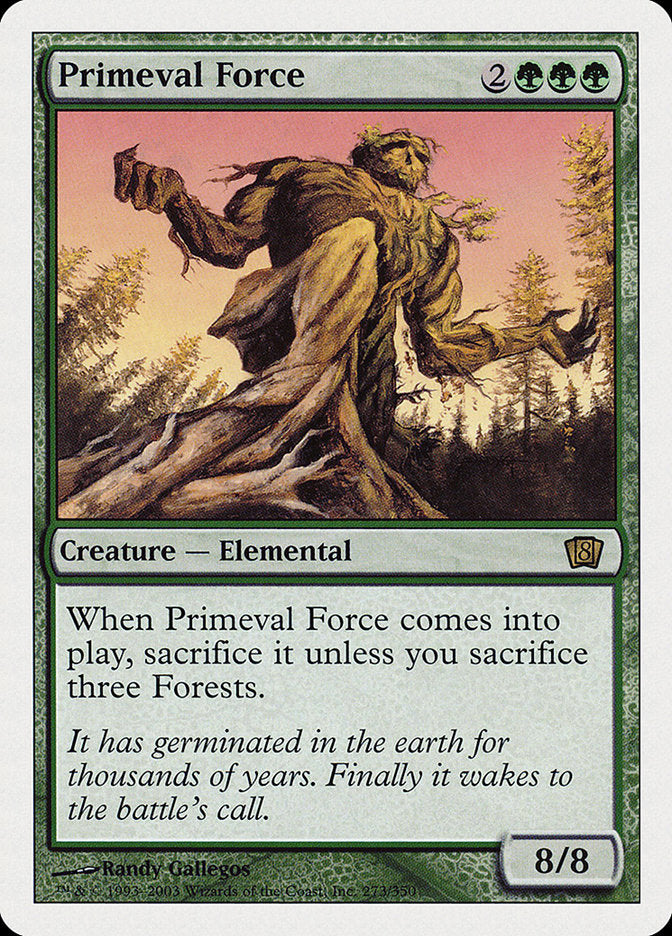 {O} Primeval Force (8th Edition) [Oversize Cards][OVR 8ED 273]