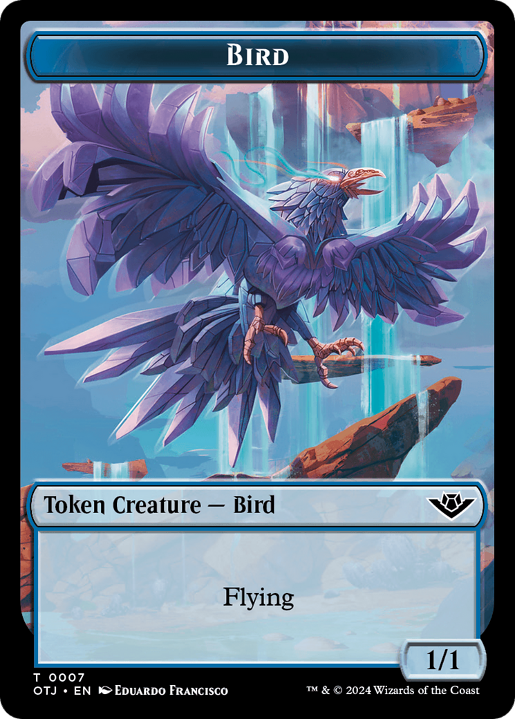 {T} Bird // Plot Double-Sided Token [Outlaws of Thunder Junction Tokens][TOTJ 7//20]