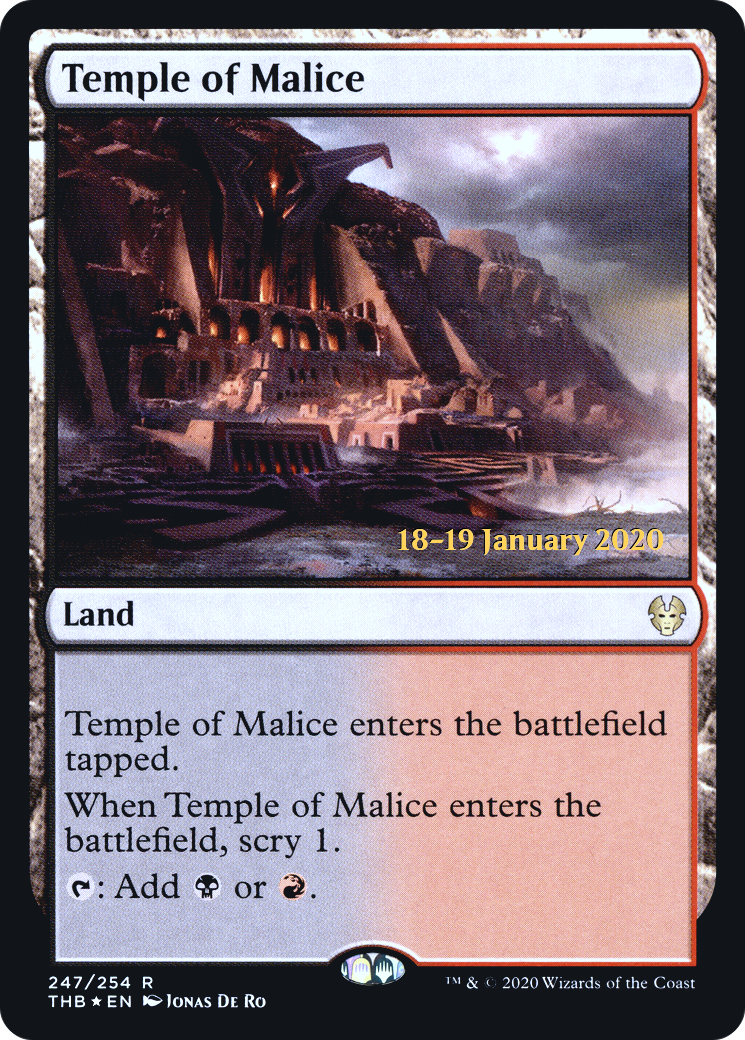 {R} Temple of Malice [Theros Beyond Death Prerelease Promos][PR THB 247]